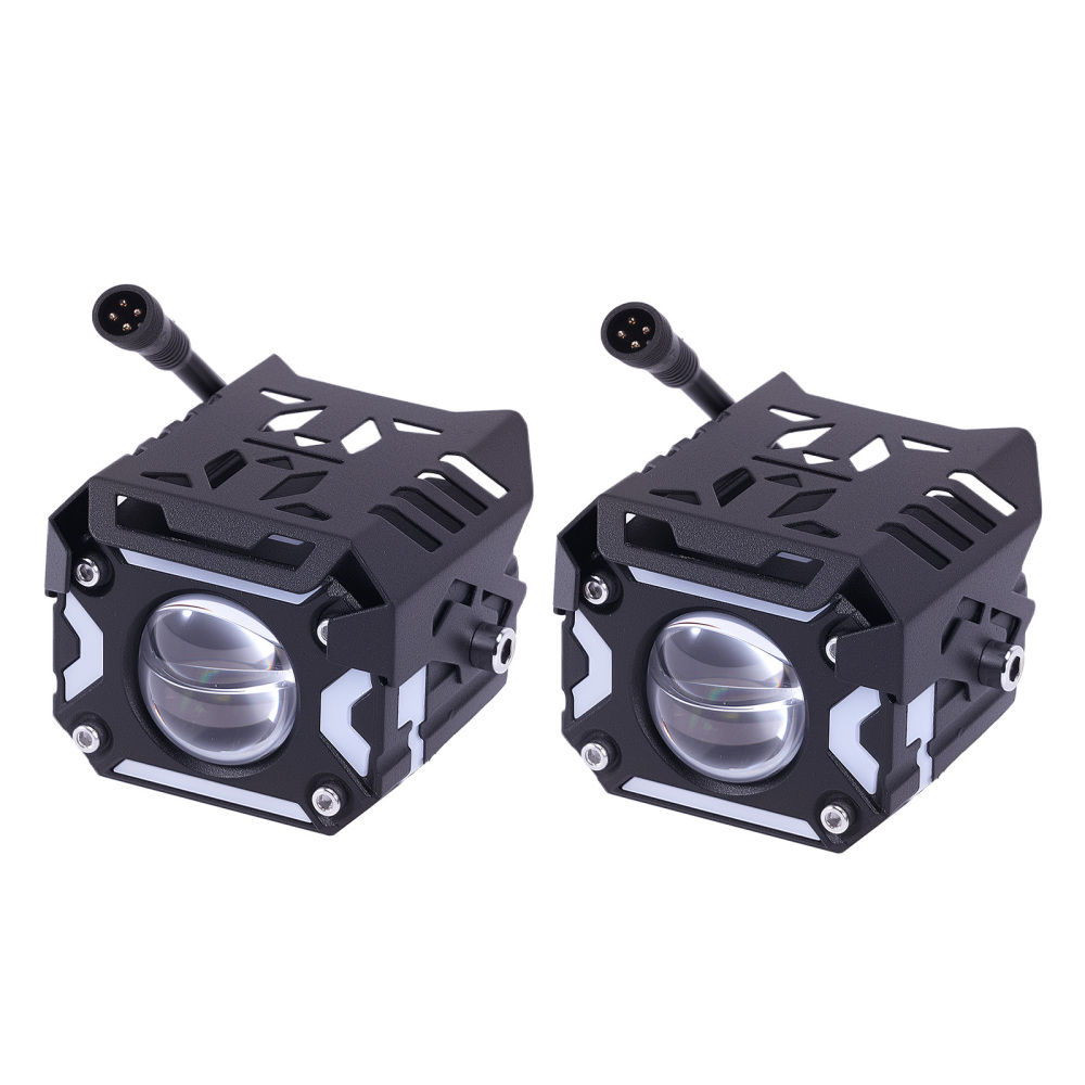 12V 80W Auxiliary Lights for Motorcycle ATV UTV Truck IP67 Aluminum Alloy
