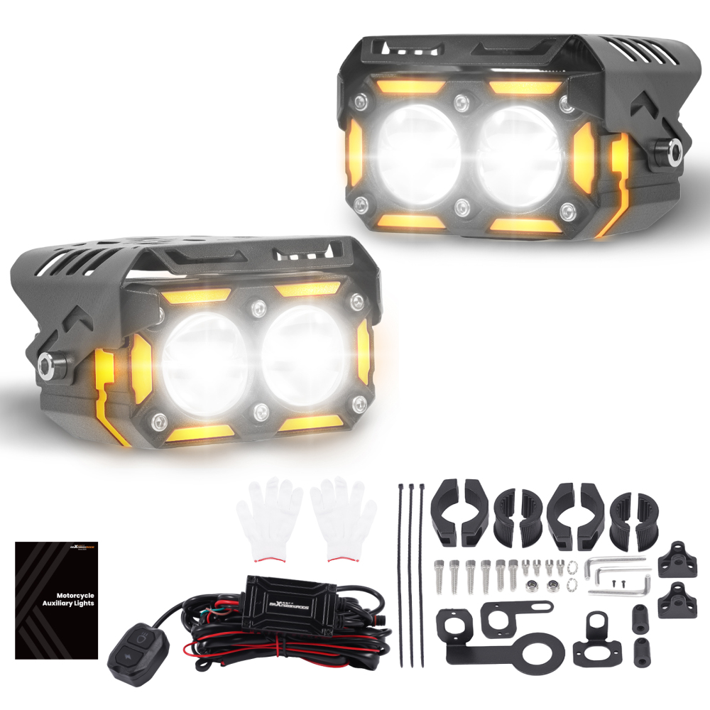 12V 80W LED Driving Lights for Motorcycle ATV UTV IP67 Fog Lamp Spotlights