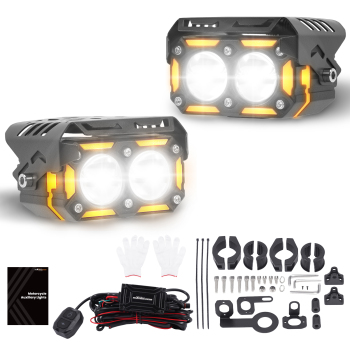 12V 80W LED Driving Lights for Motorcycle ATV UTV IP67 Fog Lamp Spotlights
