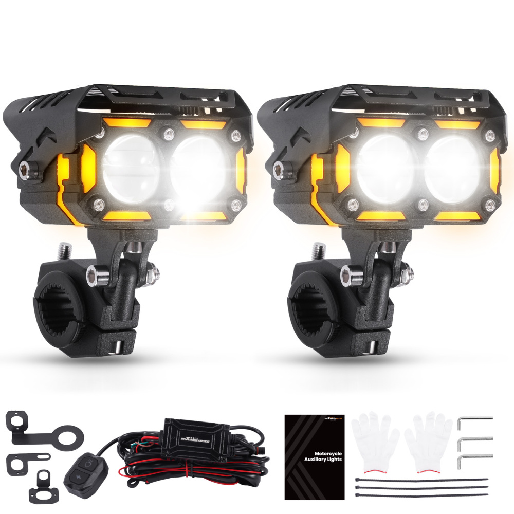 12V 80W LED Driving Lights for Motorcycle ATV UTV IP67 Fog Lamp Spotlights