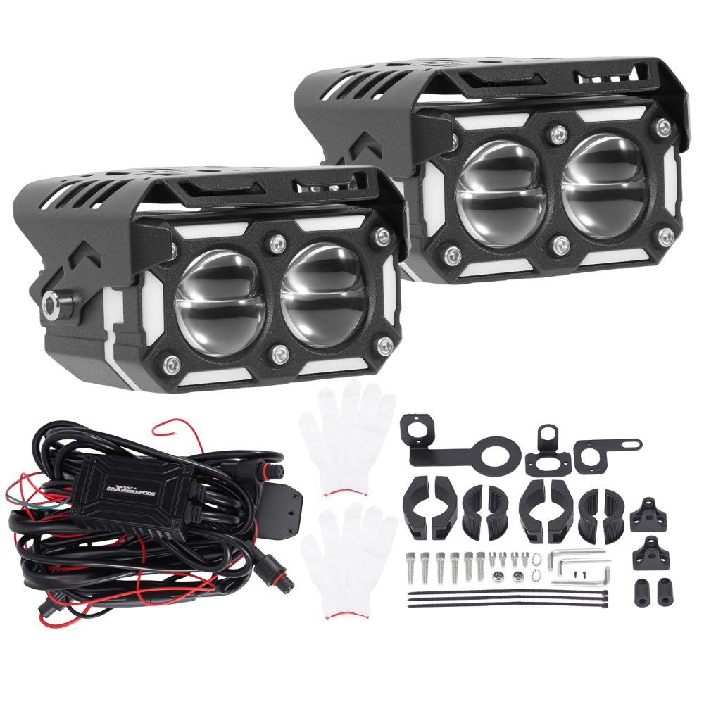 12V 80W LED Driving Lights for Motorcycle ATV UTV IP67 Fog Lamp Spotlights