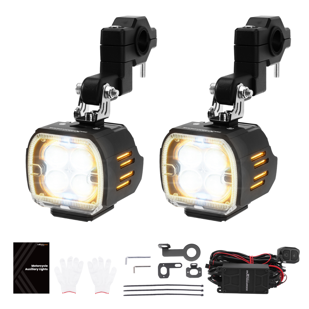 120W Auxiliary LED Fog Spotlights for Motorcycle ATV UTV Off-Road SUV 12V