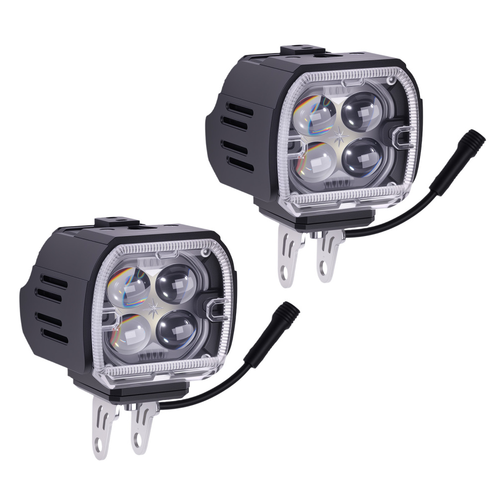 120W Auxiliary LED Fog Spotlights for Motorcycle ATV UTV Off-Road SUV 12V