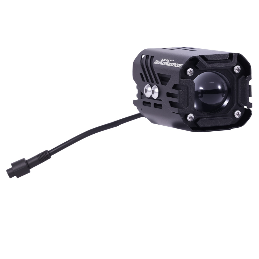 2pcs Motorcycle Auxiliary LED Spotlights Universal Fog Lights Wiring Mount Kit