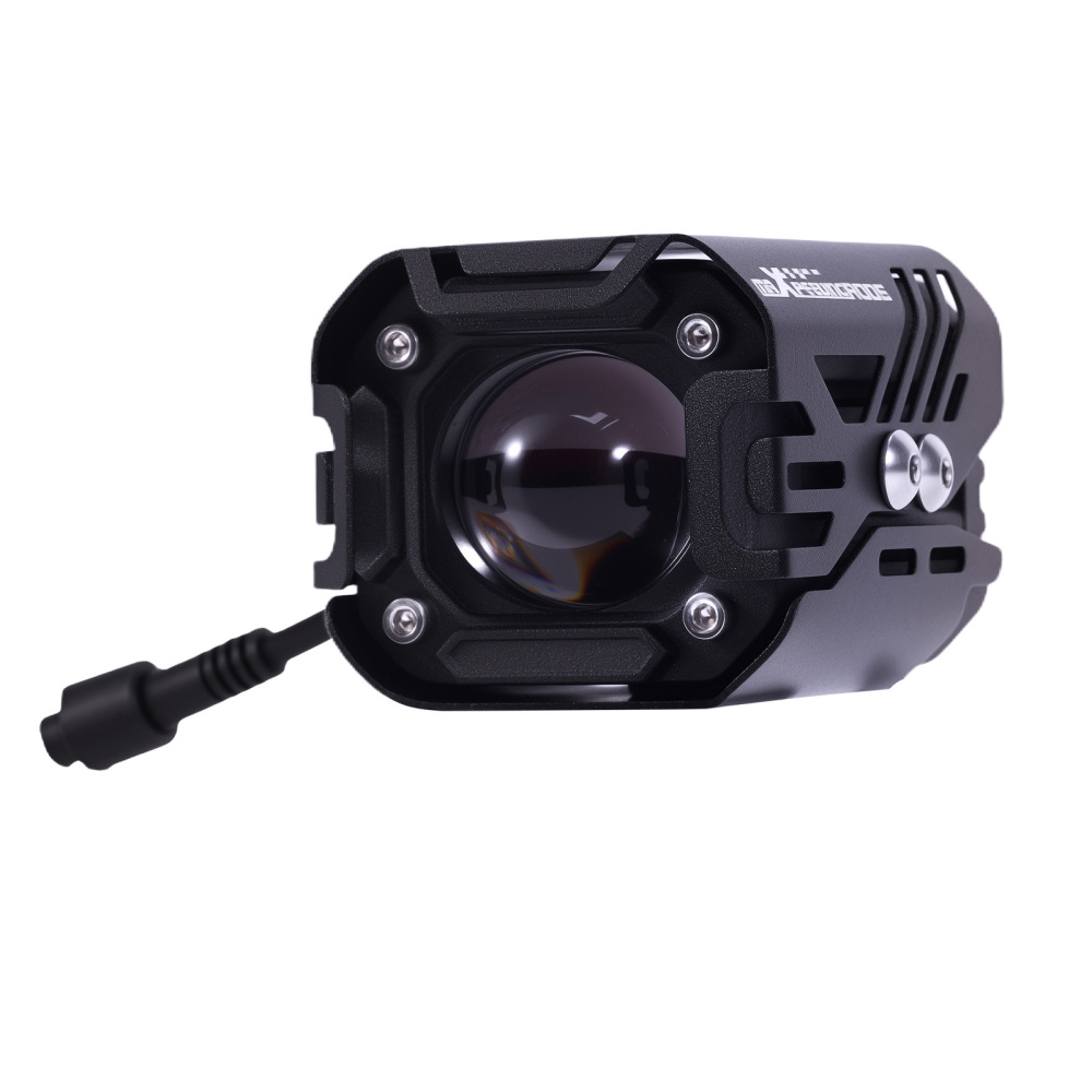 2pcs Motorcycle Auxiliary LED Spotlights Universal Fog Lights Wiring Mount Kit