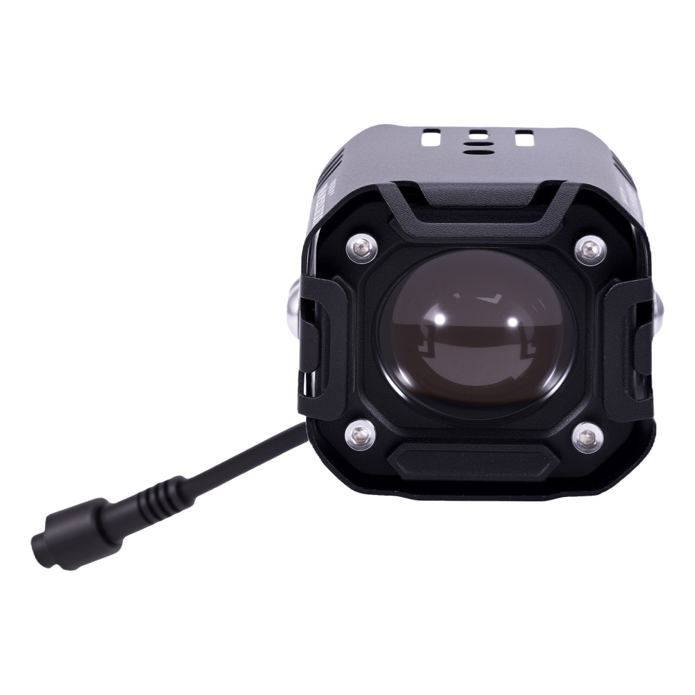 2pcs Motorcycle Auxiliary LED Spotlights Universal Fog Lights Wiring Mount Kit