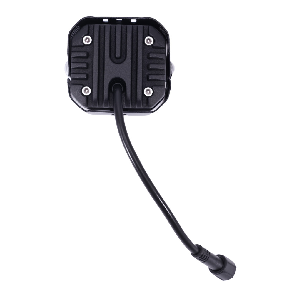 2pcs Motorcycle Auxiliary LED Spotlights Universal Fog Lights Wiring Mount Kit