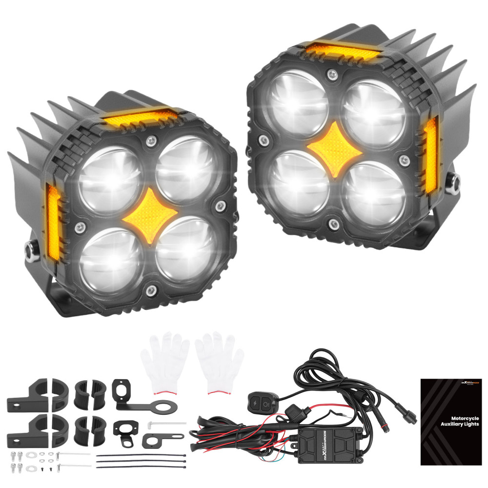 120W LED Motorcycle Fog Spotlight for ATV UTV SUV Truck IP67 Waterproof