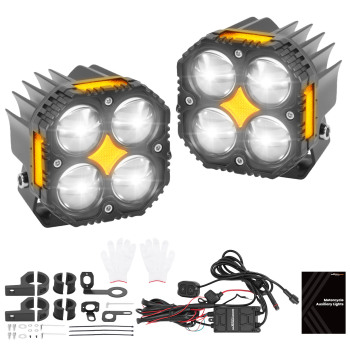 120W LED Motorcycle Fog Spotlight for ATV UTV SUV Truck IP67 Waterproof