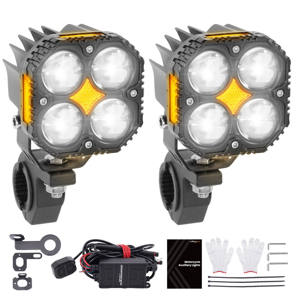 120W LED Motorcycle Fog Spotlight for ATV UTV SUV Truck IP67 Waterproof