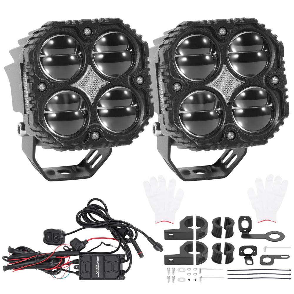 120W Auxiliary Lamps for Motorcycle ATV UTV Off-Road 3200K/6000K IP67