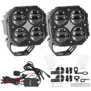 Fari Ausiliari 120W LED for Moto ATV UTV SUV 3200K/6000K IP67 12V