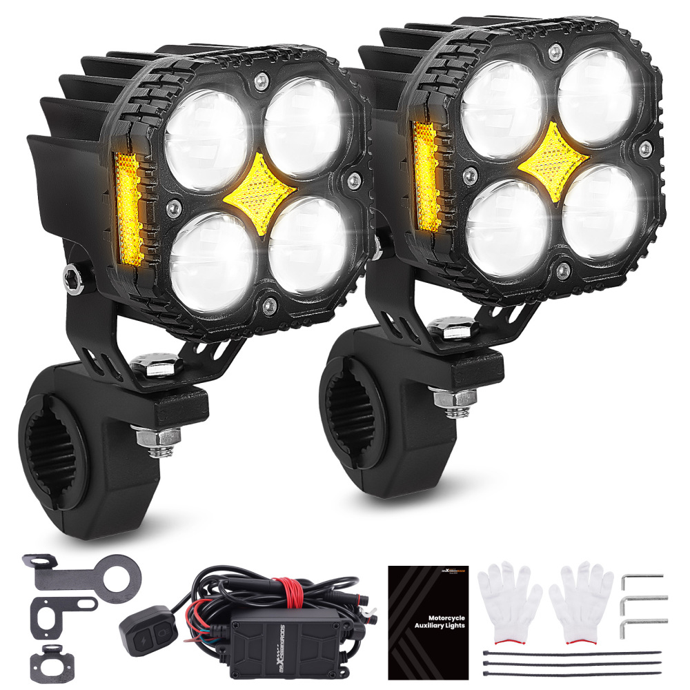 120W Auxiliary Lamps for Motorcycle ATV UTV Off-Road 3200K/6000K IP67