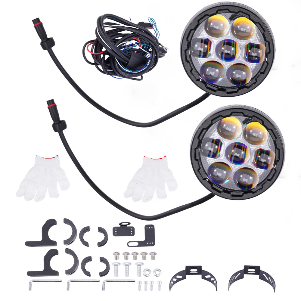 12V 90W Auxiliary Lights For Motorcycle ATV UTV Truck Pickup 3000K 6000K