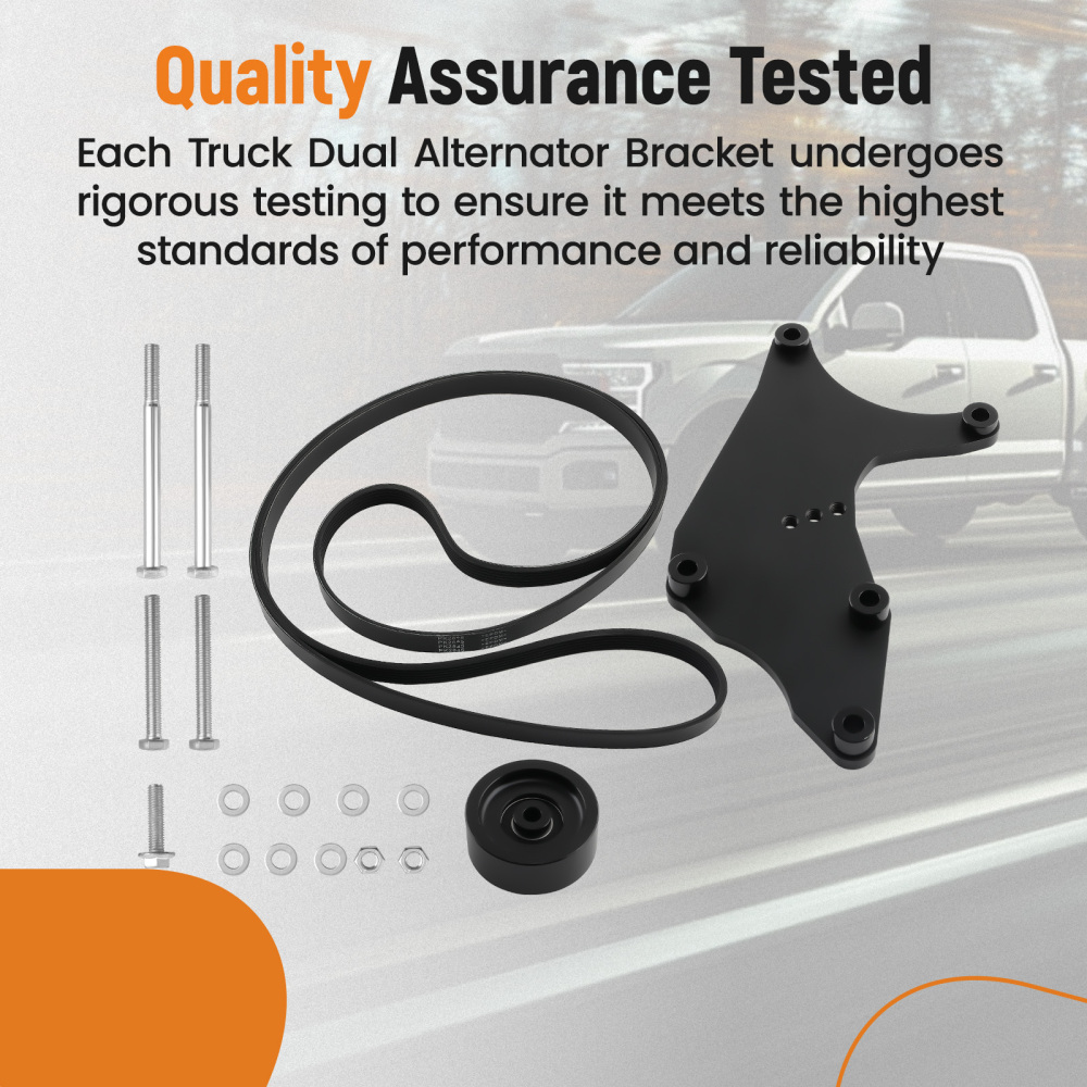 Truck Dual Alternator Bracket compatible for Chevy Tahoe Suburban Silverado GM 1999-2013