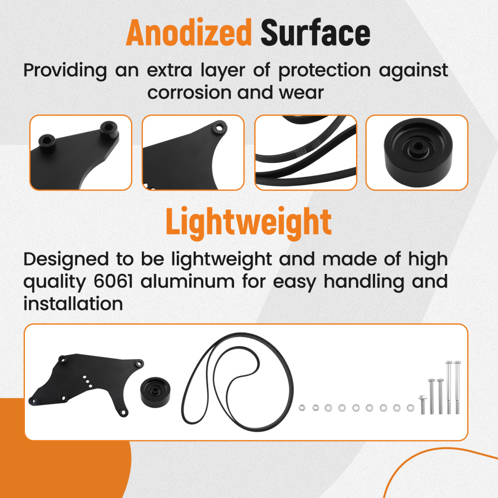 Truck Dual Alternator Bracket compatible for Chevy Tahoe Suburban Silverado GM 1999-2013