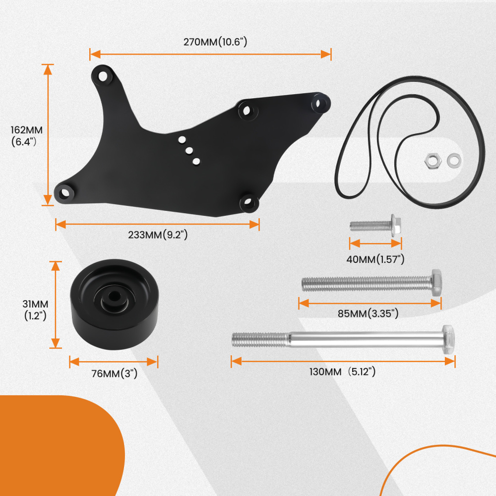 Truck Dual Alternator Bracket compatible for Chevy Tahoe Suburban Silverado GM 1999-2013