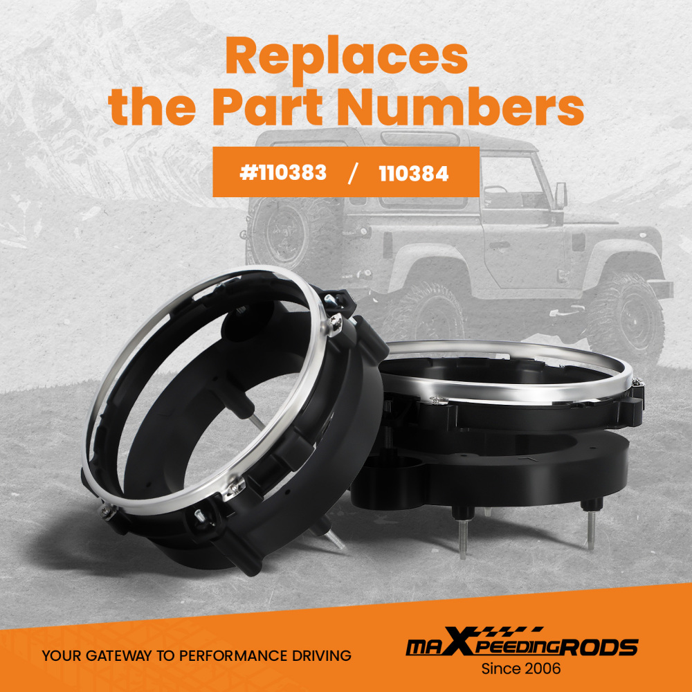 Headlight Bulb Brackets Buckets compatible for Jeep Wrangler 110384 110383 1997 1998-2006