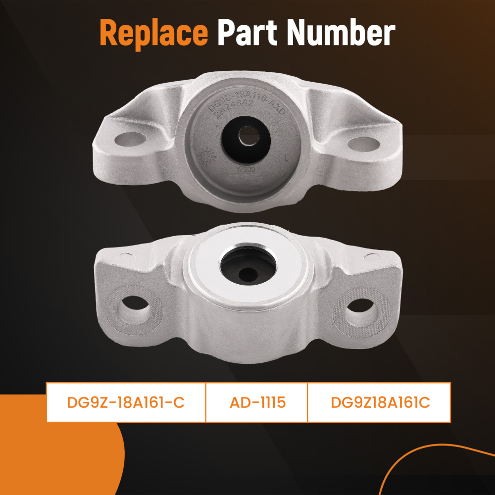 2x Rear Upper Shock Mount Bracket Kit compatible for Ford Fusion 2013 2014-2019 DG9Z18A161C