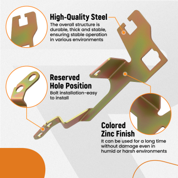 Bracket Mount Kit for Edelbrock Thunder AVS Quadrajet Transmission 157313 Steel