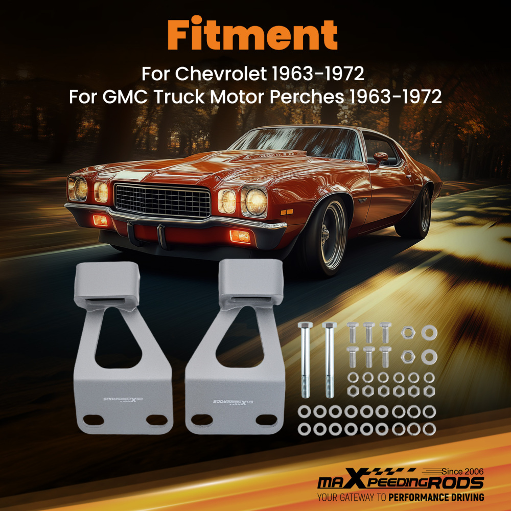 Engine mount Bracket compatible for Chevy C10 compatible for GMC Truck Small Block V8 1963-1972