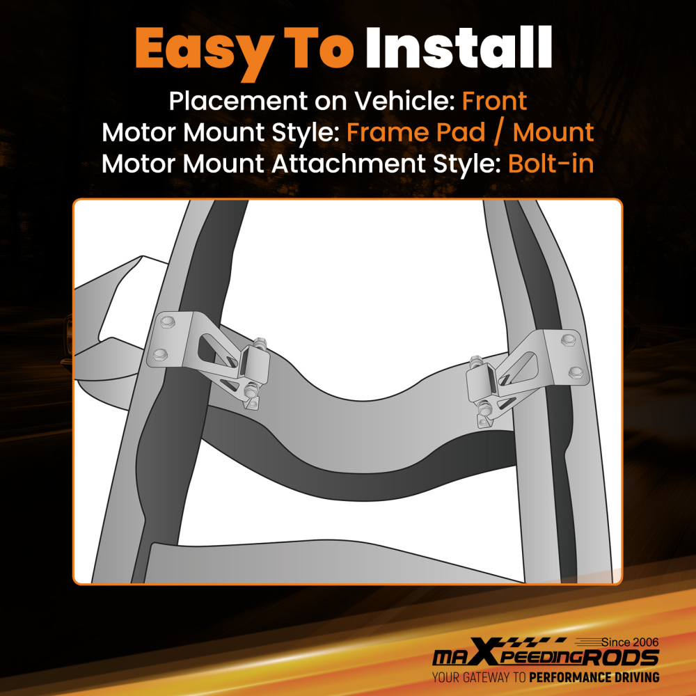 Engine mount Bracket compatible for Chevy C10 compatible for GMC Truck Small Block V8 1963-1972