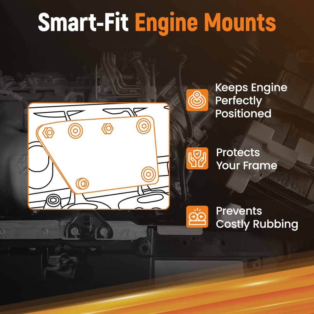 Engine Mount Adapter Kit compatible for Chevy C10 1963-1972 LS V8 Installation Bracket Set