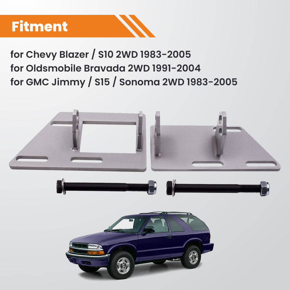 Engine Swap Mounts Brackets Kit compatible pour Chevrolet Blazer / S10 2WD 1983-2005