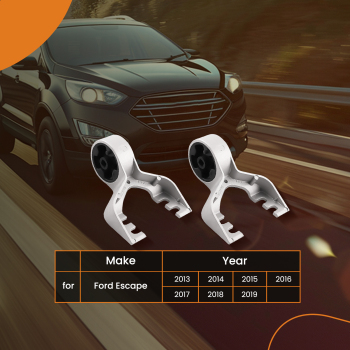 Muffler Exhaust Pipe Hanger Bracket 2x Kit compatible for Ford Escape 2013-2019 CV6Z5K291K