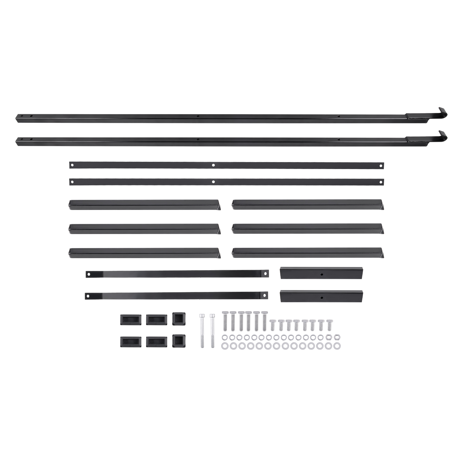 2pcs Black Steel Cargo Shipping Container Shelving Shelf Bracket Powder Coated