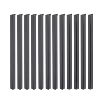 4pcs Black Steel Cargo Shipping Container Shelving Shelf Bracket Powder Coated