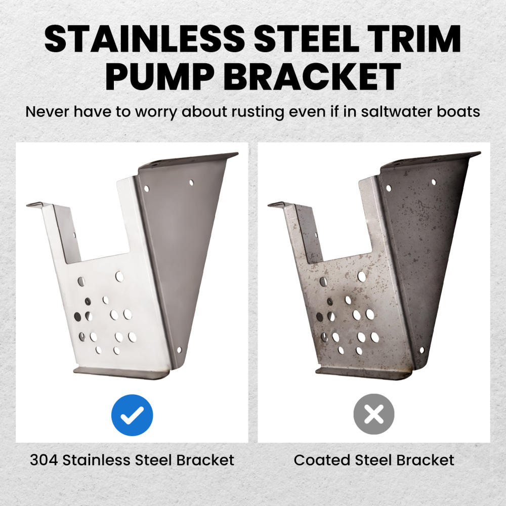 Compatible for MerCruiser Trim Pump Mounting Bracket Wiring Solenoid 862548A1 ADI