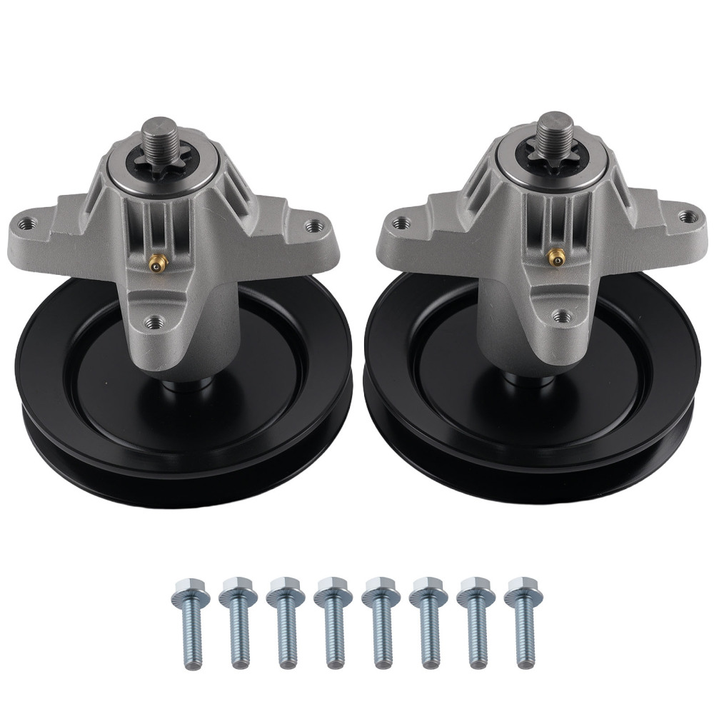 2x Mandrel Spindle for Troy-Bilt 42 918-0624 918-0659 738-1010A 756-04216