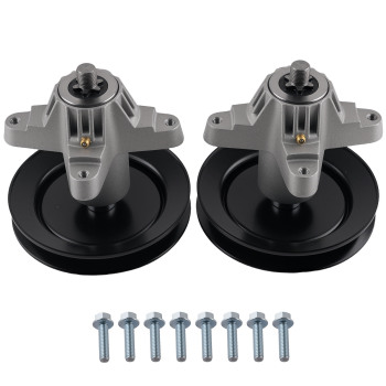 2x Mandrel Spindle for Troy-Bilt 42 918-0624 918-0659 738-1010A 756-04216