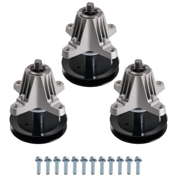 3PCS Deck Spindle for Troy-Bilt compatible for Mustang 50 17AAFACQ066 618-06980