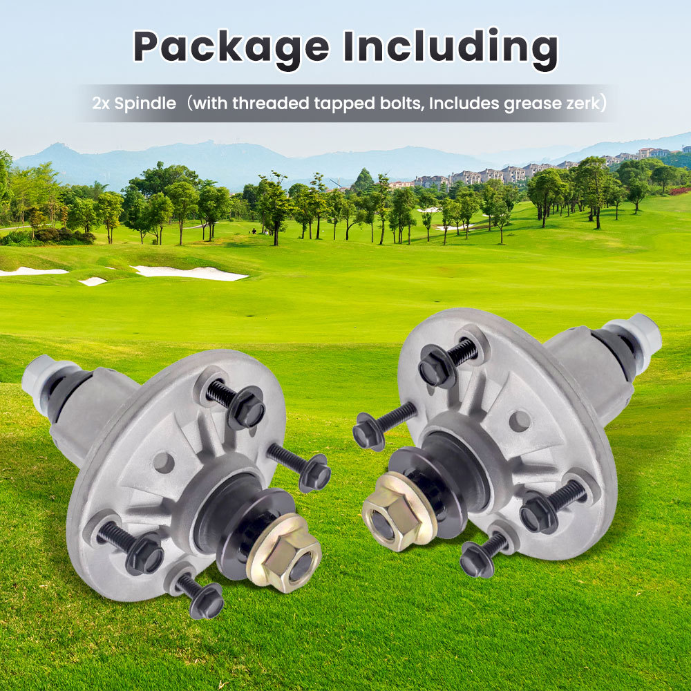 2pcs Aftermarket Mower Spindle compatible for John Deere LA130, LA140, X140 GY21098 GY20867