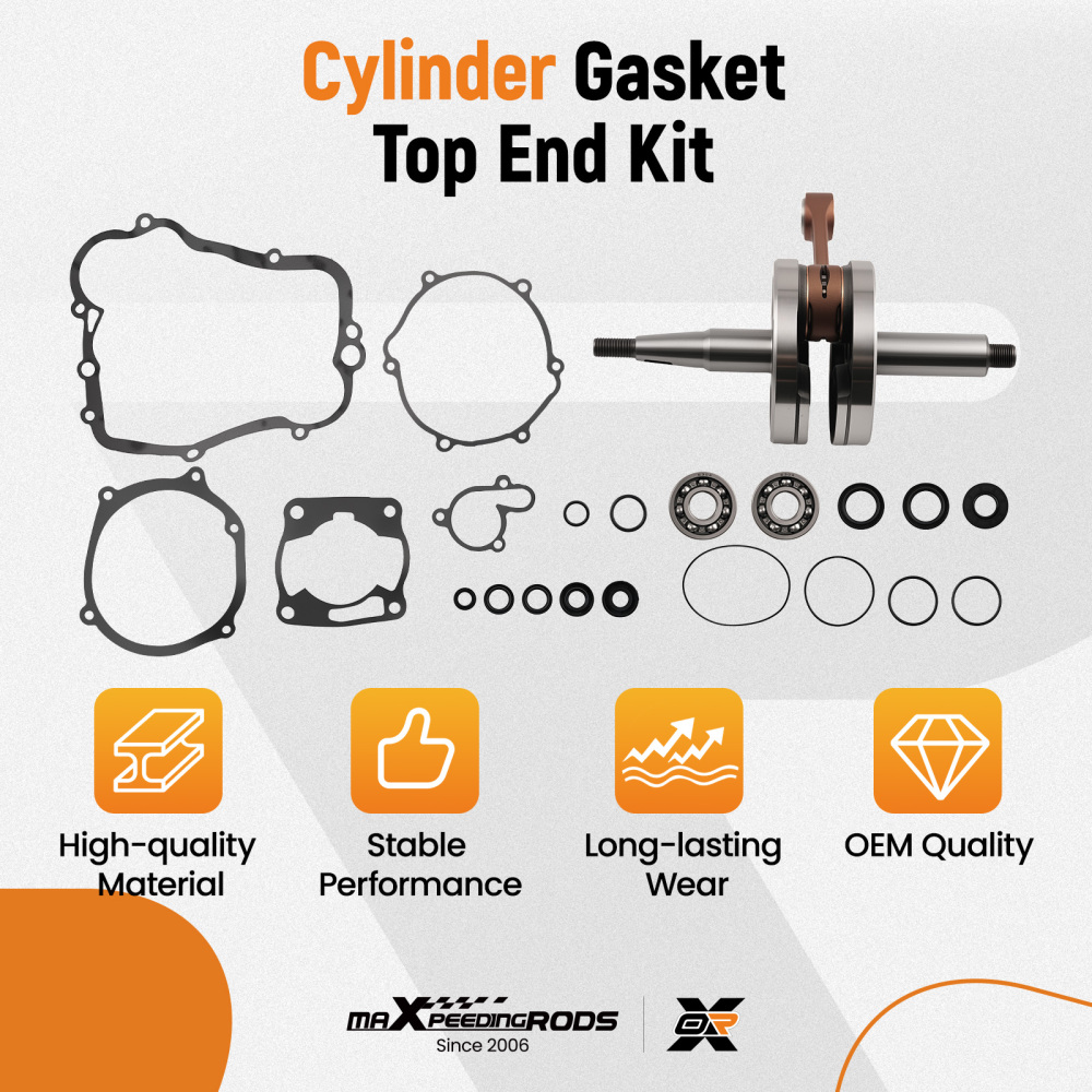 Crankshaft Assembly Kit compatible for Yamaha YZ85 2002-2014 5PA-11400-00-00 Steel 85cc