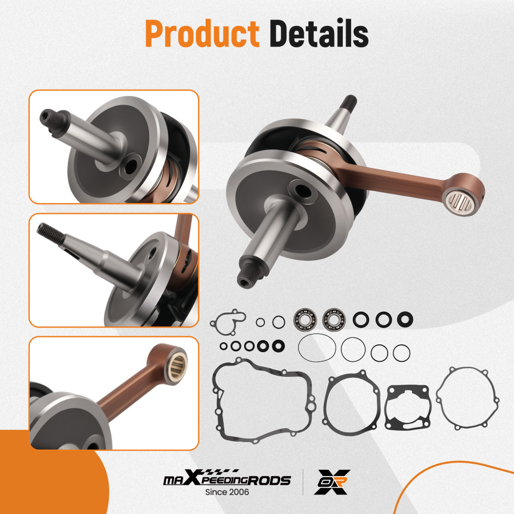 Crankshaft Assembly Kit compatible for Yamaha YZ85 2002-2014 5PA-11400-00-00 Steel 85cc