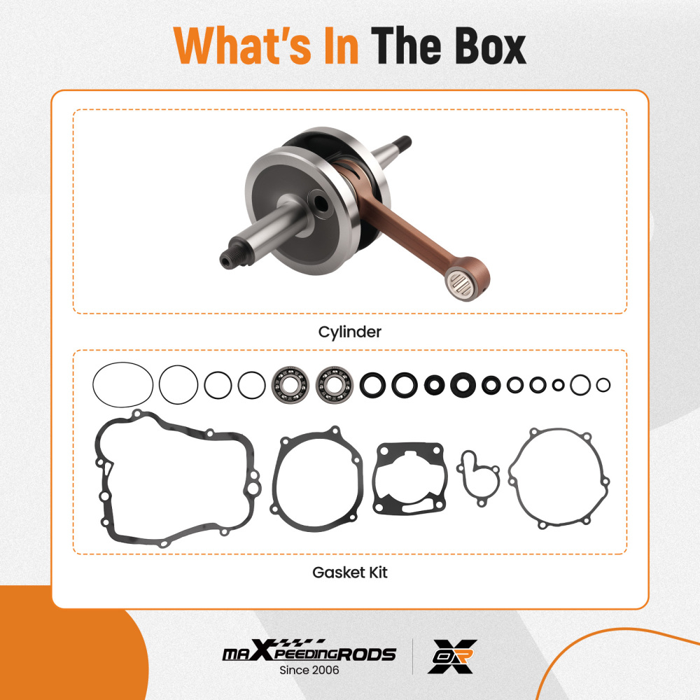 Crankshaft Assembly Kit compatible for Yamaha YZ85 2002-2014 5PA-11400-00-00 Steel 85cc