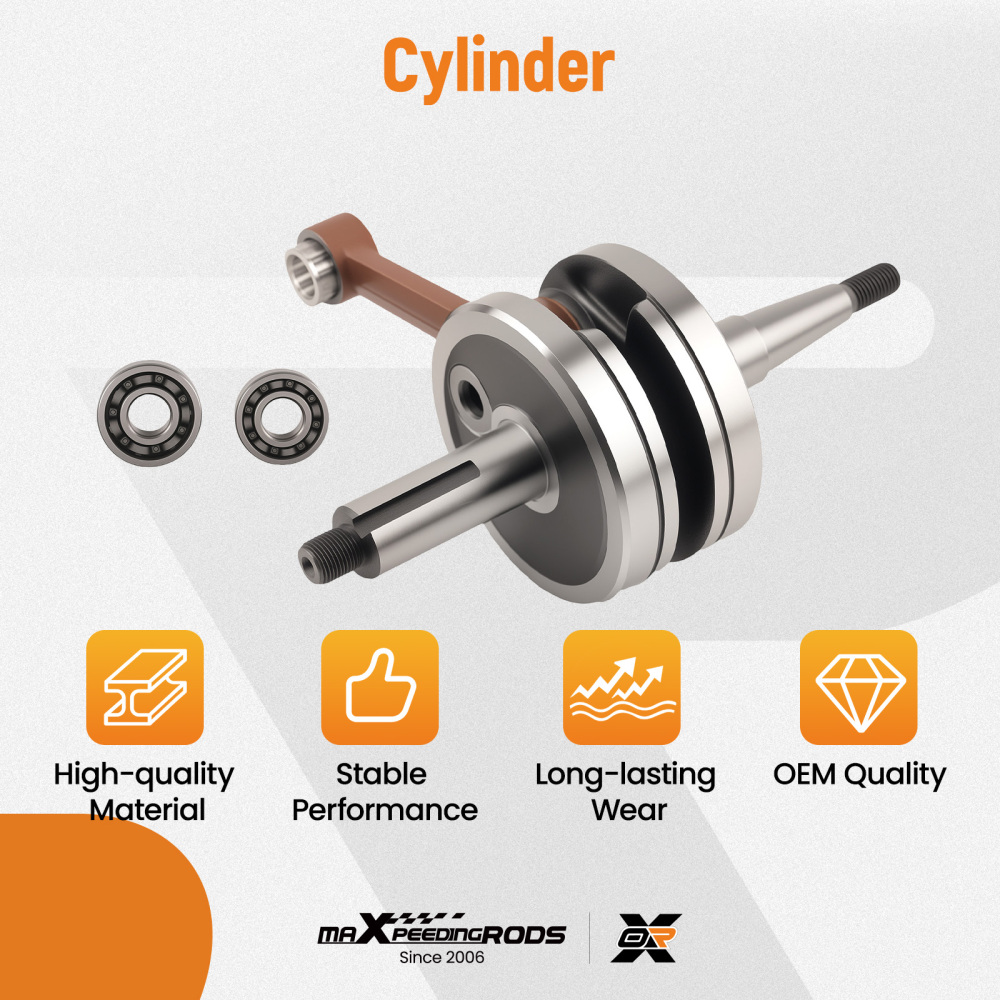 Crankshaft compatible for YAMAHA YZ80 1993-2001 85CC Steel Engine Crank Shaft Assembly