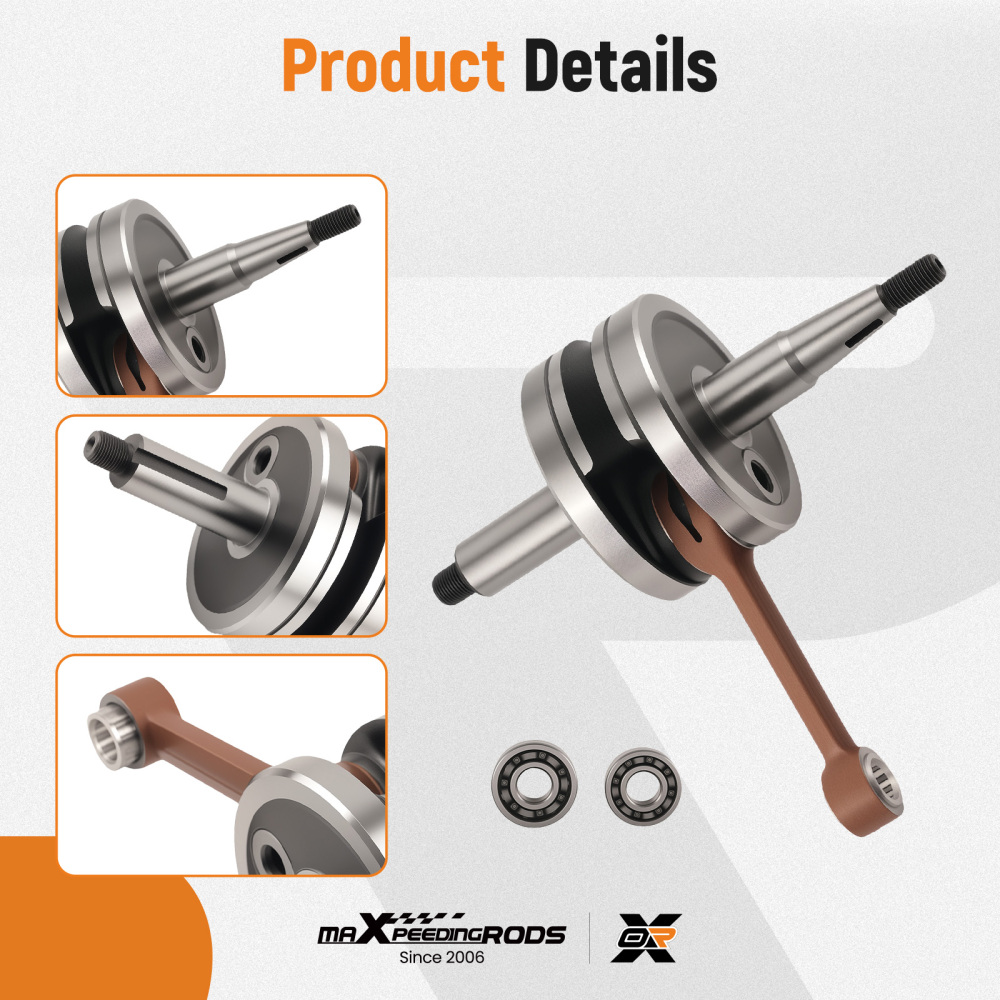 Crankshaft compatible for YAMAHA YZ80 1993-2001 85CC Steel Engine Crank Shaft Assembly