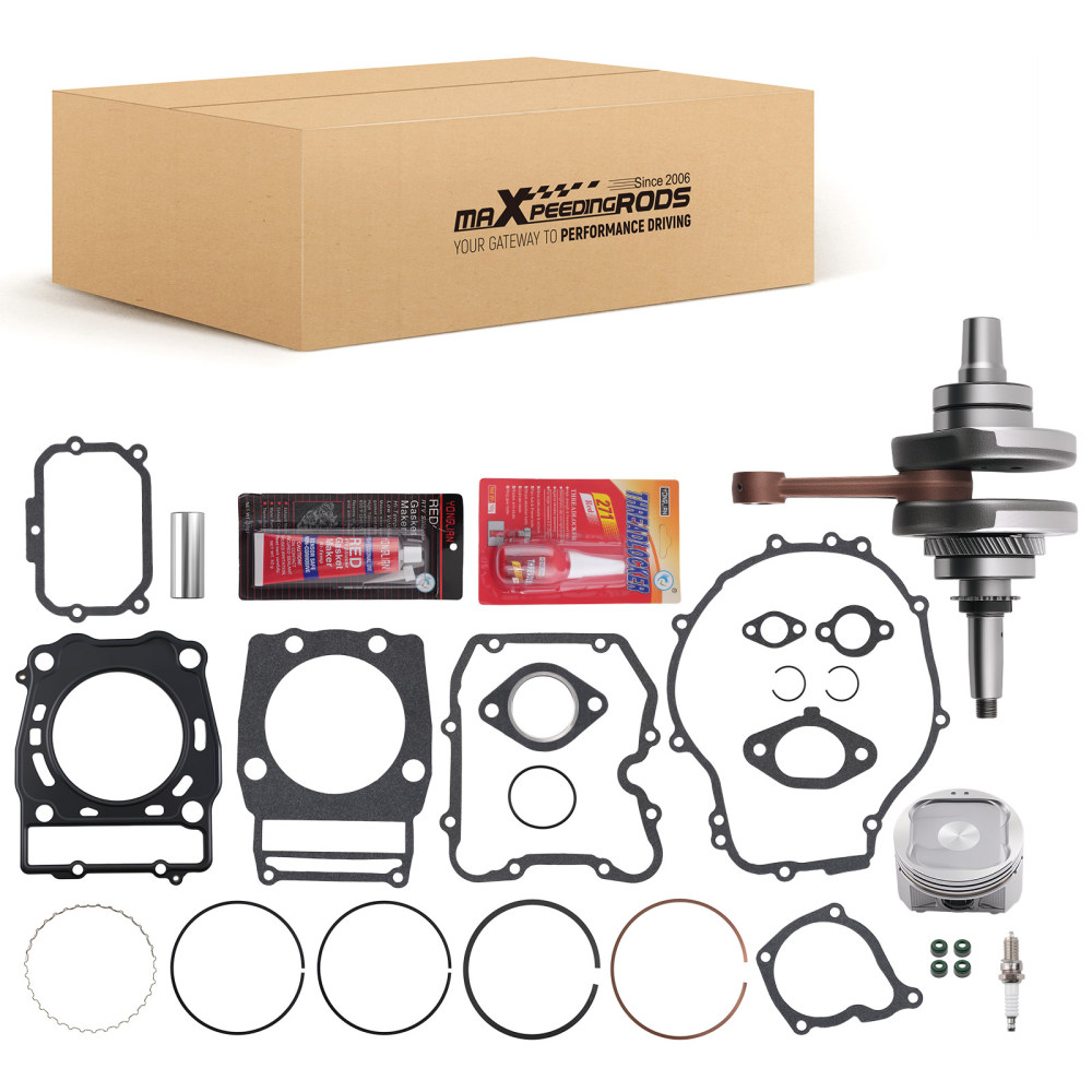Crankshaft Gasket Piston Kit compatible for Polaris Sportsman 500 2012-2013 Rebuild Kit