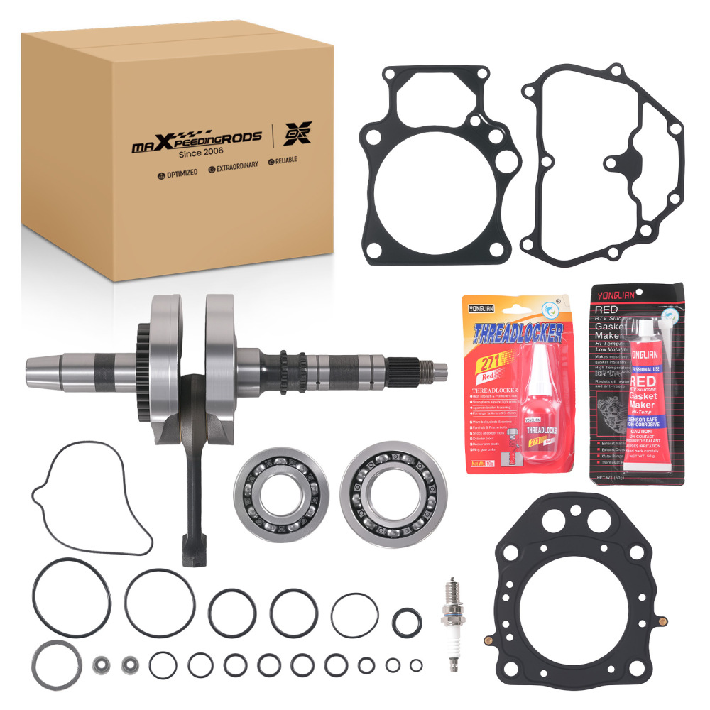CRANKSHAFT GASKET BEARING ENGINE REBUILD KIT compatible for HONDA TRX420 TE compatible for TM FE FM 14-25