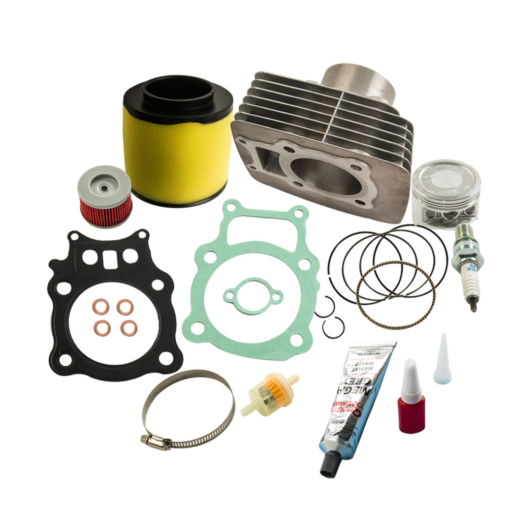 Cylinder Head Piston Top End Rebuild Kit compatible for Honda TRX350 TRX 350 Rancher 350