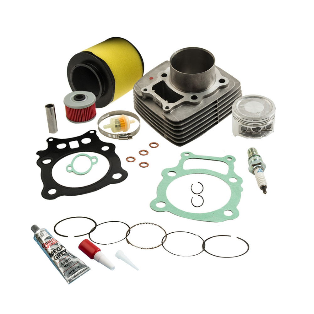 Cylinder Head Piston Top End Rebuild Kit compatible for Honda TRX350 TRX 350 Rancher 350