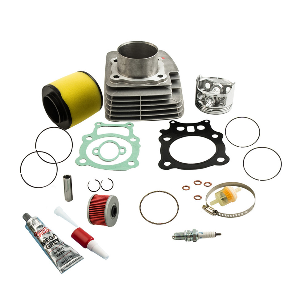 Cylinder Head Piston Top End Rebuild Kit compatible for Honda TRX350 TRX 350 Rancher 350