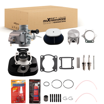 Cylinder Piston Carburetor Top End ​Kit 88-06 compatible for Yamaha Blaster 200 YFS200