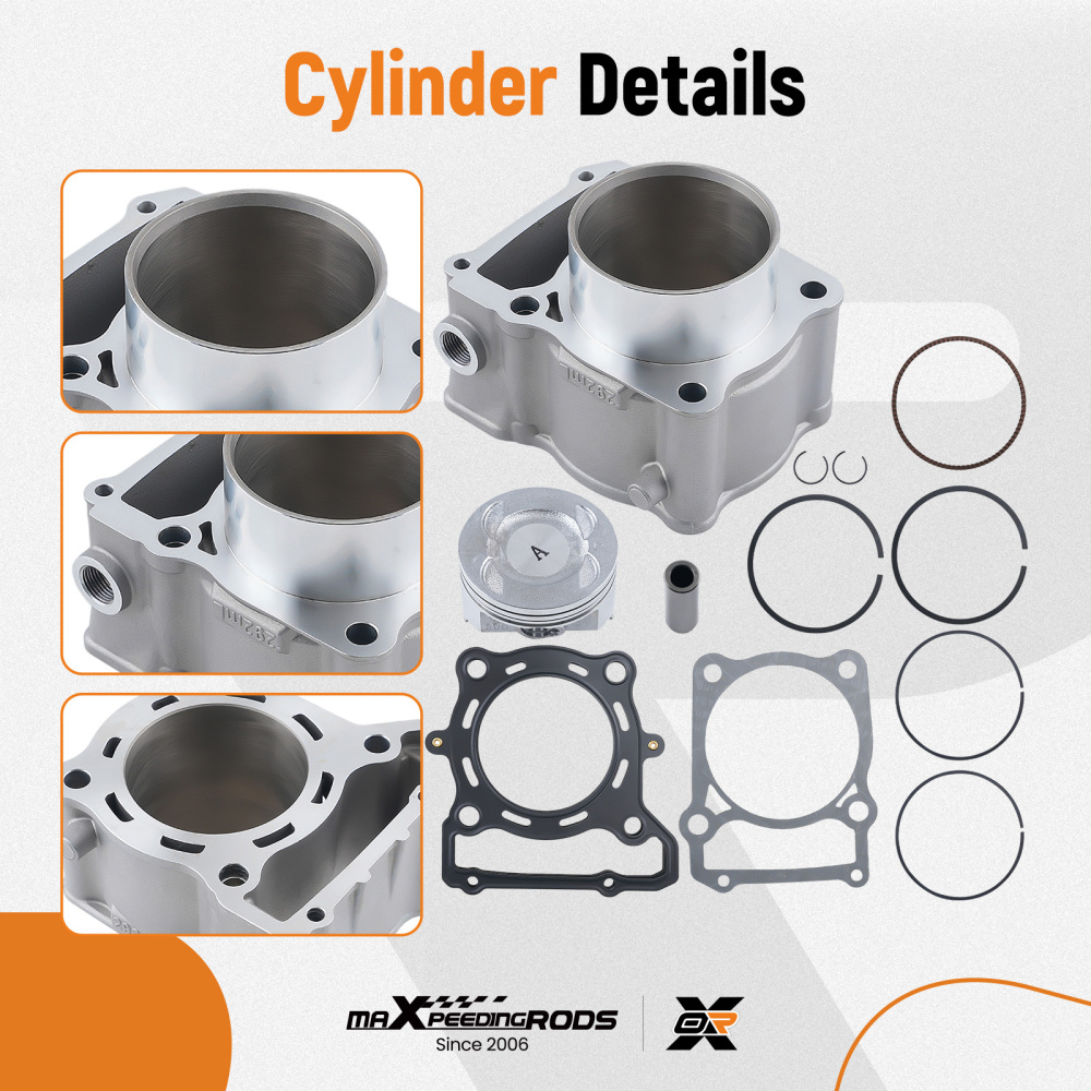 Cylinder Piston Top End Gasket Rebuild compatible for Kawasaki KLX250 93-14 KLX300 96-07