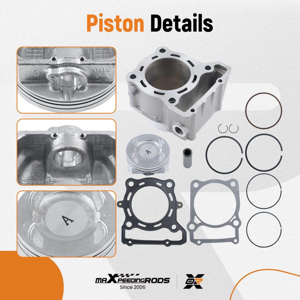 Cylinder Piston Top End Gasket Rebuild compatible for Kawasaki KLX250 93-14 KLX300 96-07