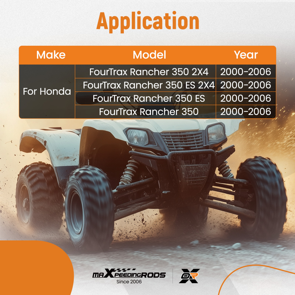 Complete Engine Cylinder Rebuild Kit compatible for Honda FourTrax Rancher 350 2000-2006